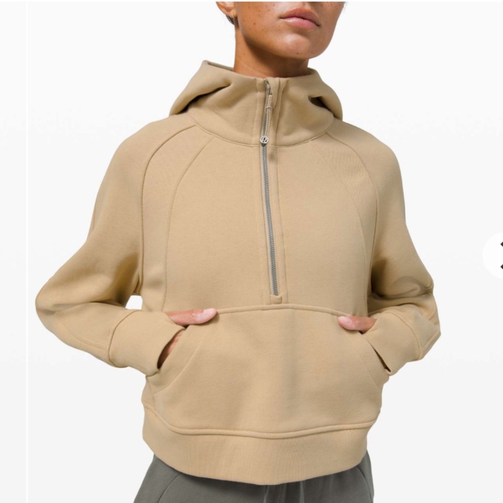 Lululemon Athletica Scuba Oversized 1/4 Hoodie, Trench
